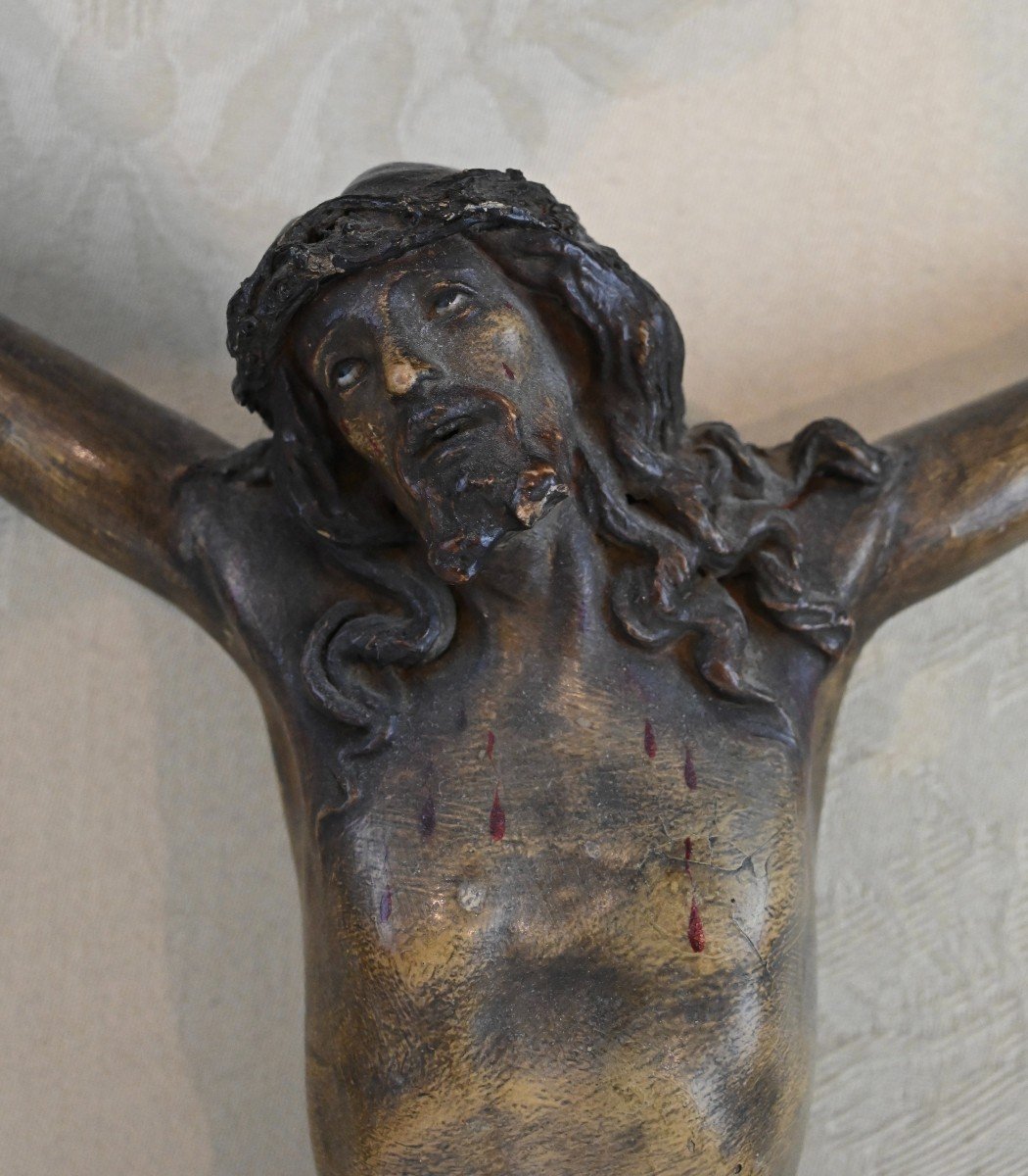 Christ In Wood - Italy 18th Century-photo-3